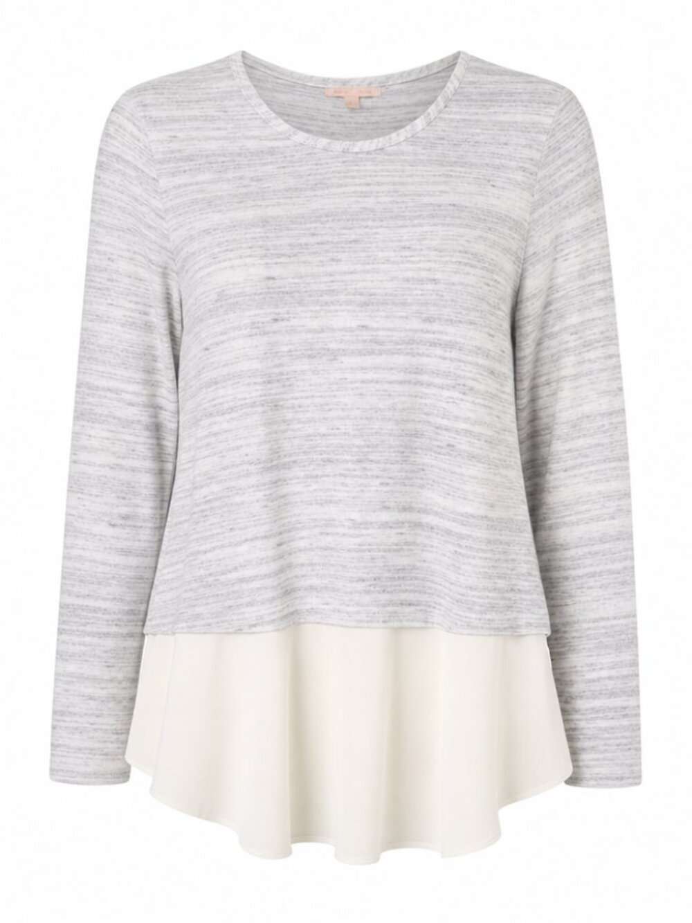 Gibson Latimer Sweet Preppy Size Small Faux Layered Twofer Long Sleeve